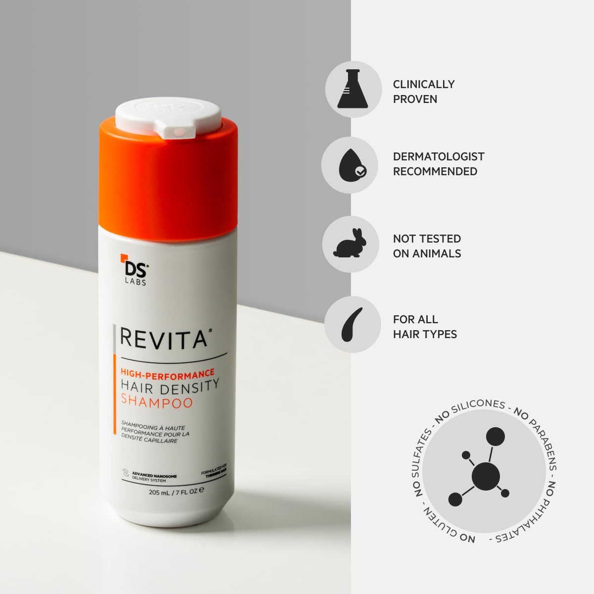 Volumizing Shampoo for Fuller Looking Hair, Scalp Refreshing Cleanse & Lightweight Hydration, 205 mL
