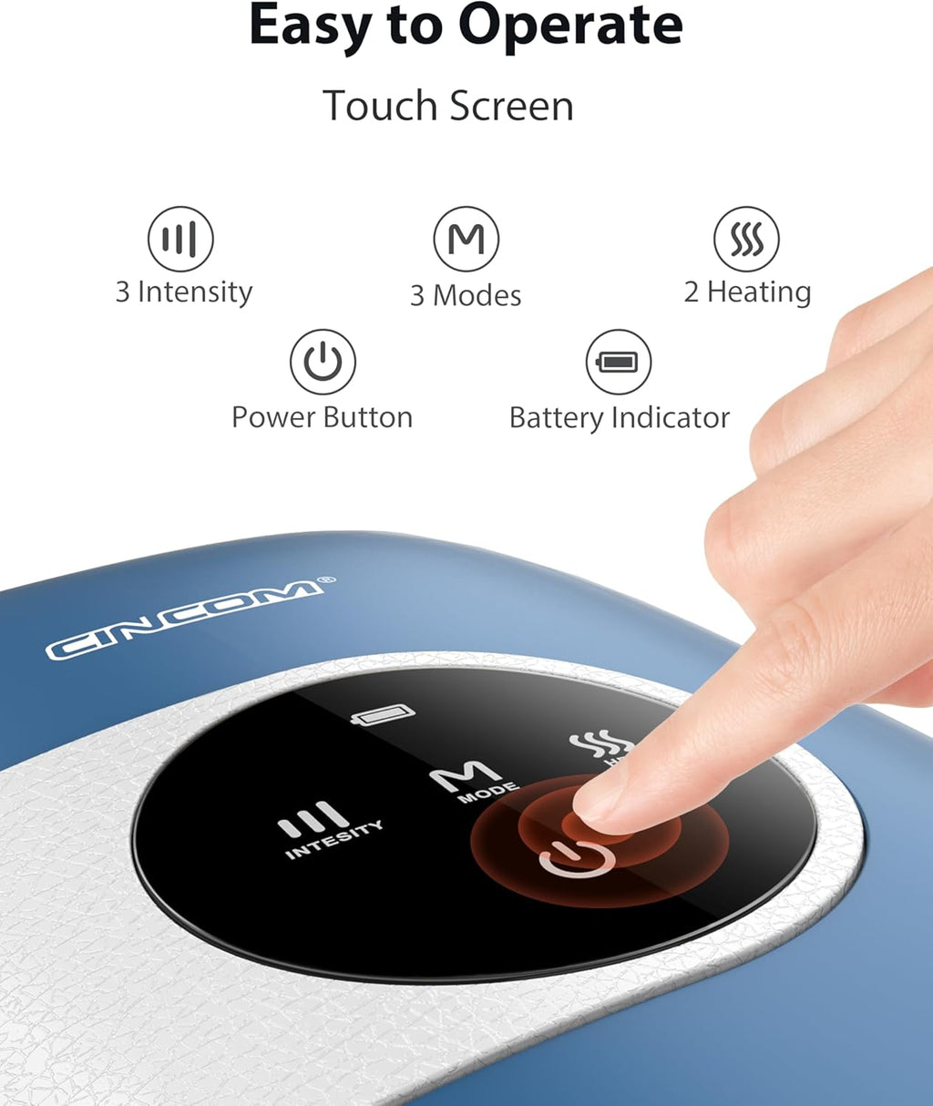 Upgraded Hand Massager with Heat and Compression for Arthritis and Carpal Tunnel Relief