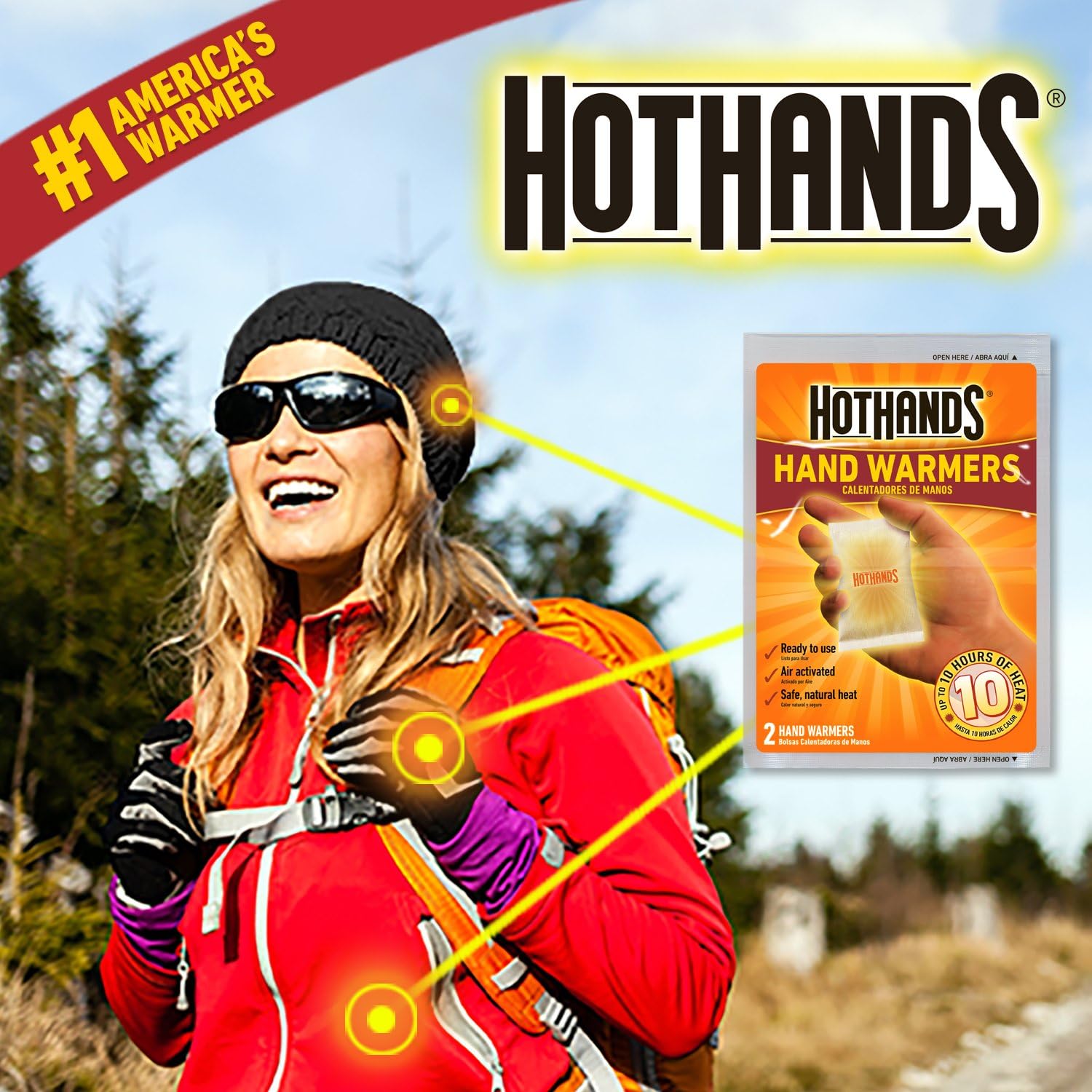 18-Hour Natural Hand Warmers Value Pack (10 Count) | TSA-Safe & Eco-Friendly
