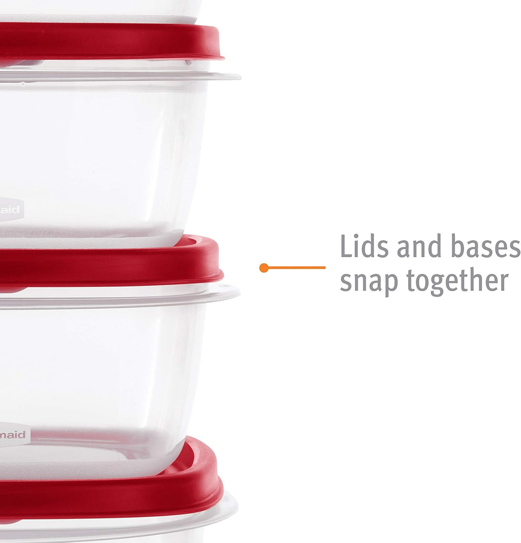 60-Piece Food Storage Containers with Vented Lids, Microwave and Dishwasher Safe Set