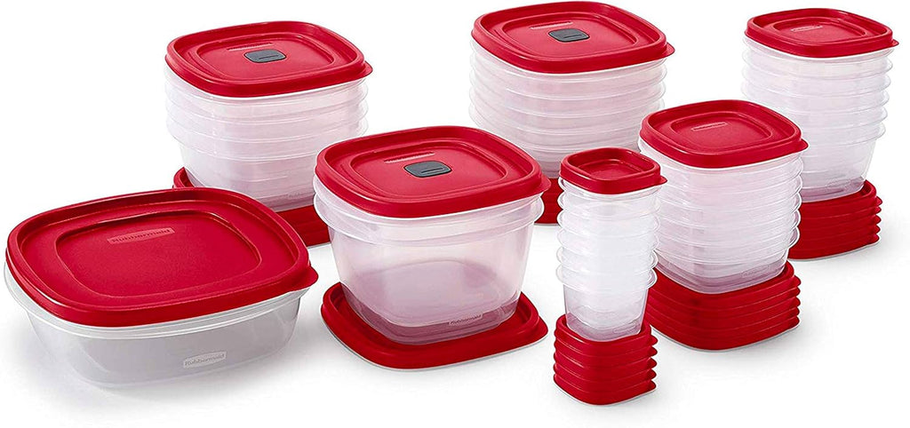 60-Piece Food Storage Containers with Vented Lids, Microwave and Dishwasher Safe Set