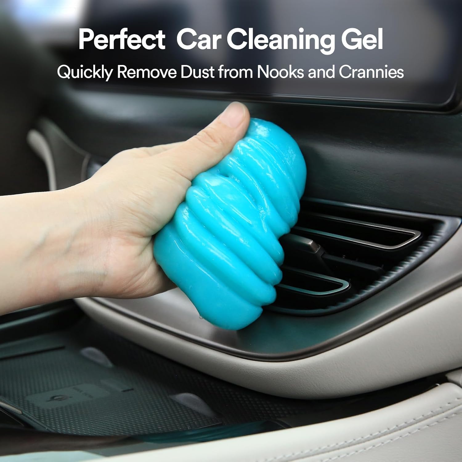 Reusable Car Cleaning Gel Putty - Deep Clean Hard-to-Reach Areas & Electronics | Dust Remover for Auto Interior, Home, Office