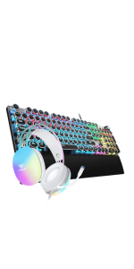 Noiseless Wireless Gaming Mouse with Ergonomic Design - 2 Side Buttons, 30m Range