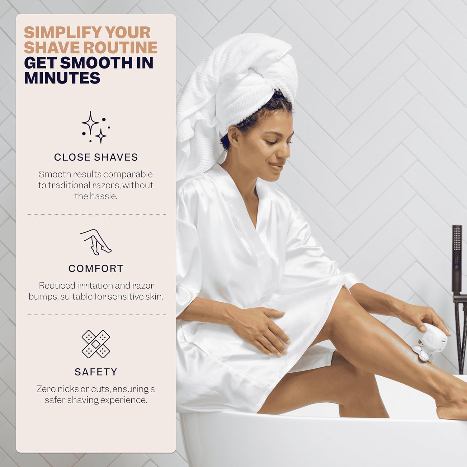 Electric Razor for Women - 5-Blade Shaver for Legs, Body & Sensitive Bikini Areas - Cordless & Rechargeable