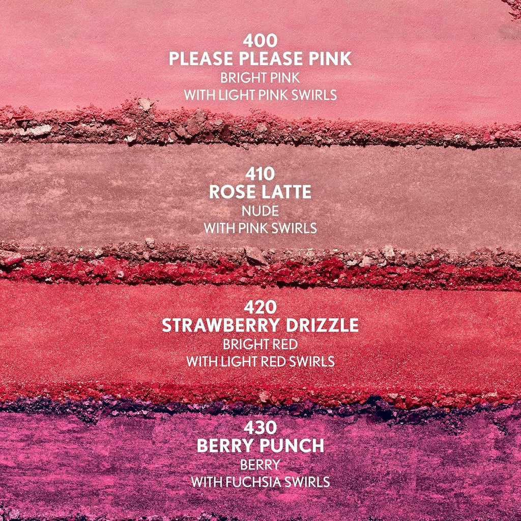Baked Luminous Blush with Hyaluronic Acid & Rose Extract - Rose Latte (Nude with Pink Swirls)