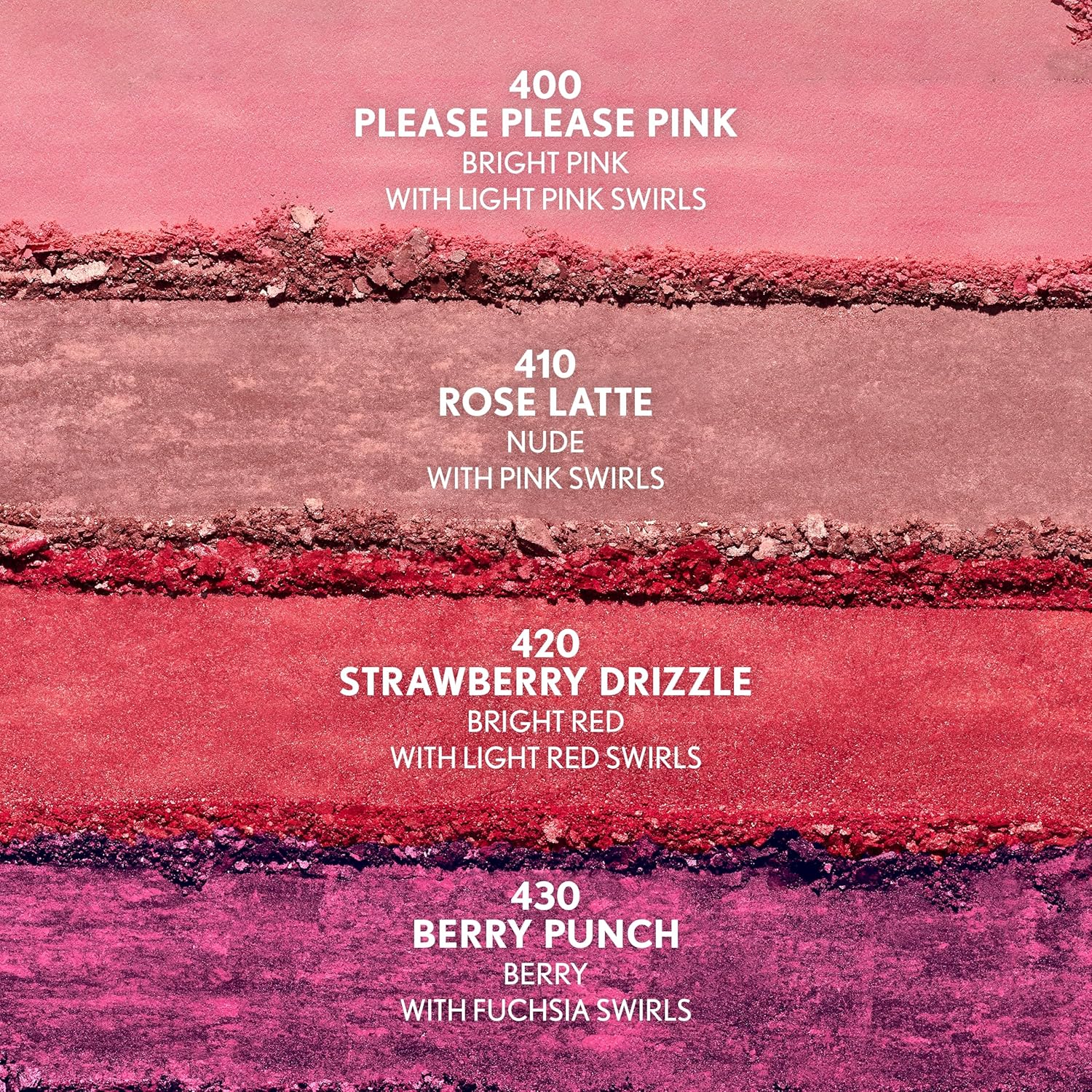 Baked Luminous Blush with Hyaluronic Acid & Rose Extract - Rose Latte (Nude with Pink Swirls)