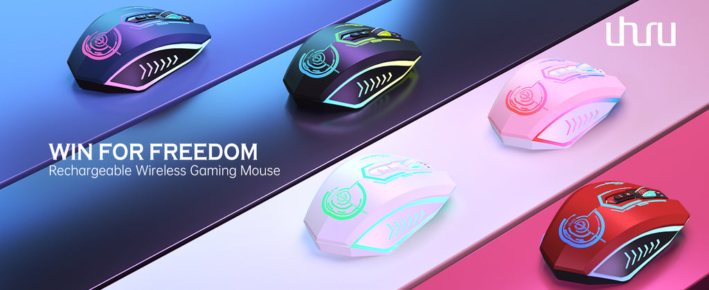 Aesthetic Wireless Mouse with Customizable Covers & LED Mood Lighting - Rechargeable Ergonomic Design, 1200 DPI