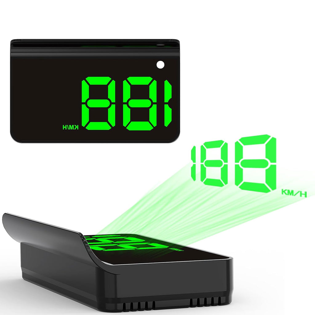 Car HUD Speedometer with GPS+BDS Dual-Mode, Automatic Brightness Adjustment, USB Plug & Play