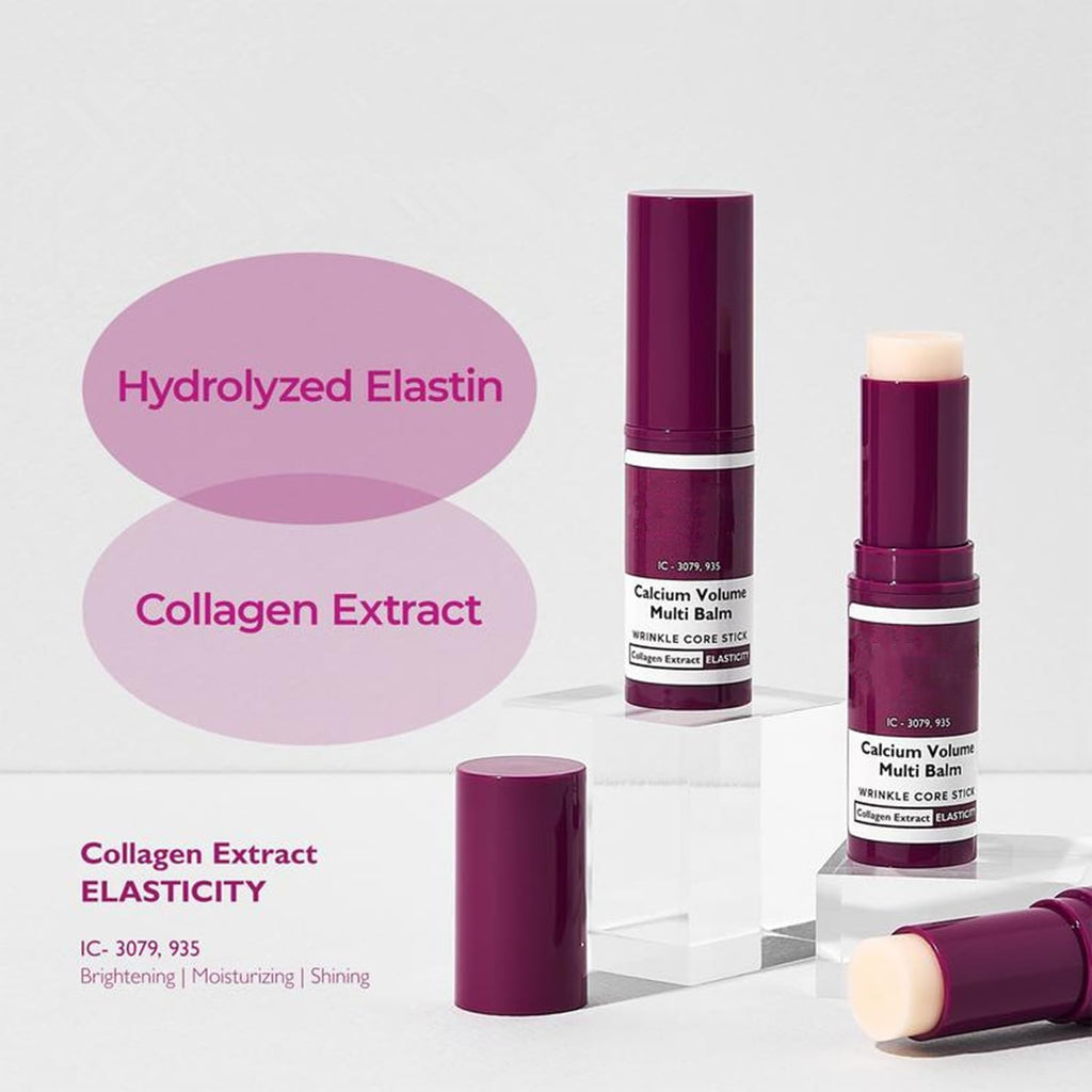 Calcium Multi Balm: Anti-Wrinkle Stick with Collagen for Face, Eyes & Neck