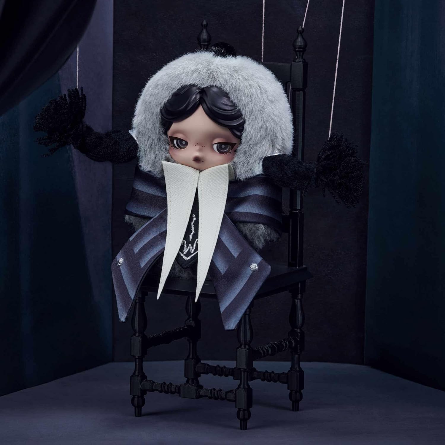 Wednesday Addams Plush Toy (Nevermore Academy Uniform) 5.32-inch Collectible Charm Gift
