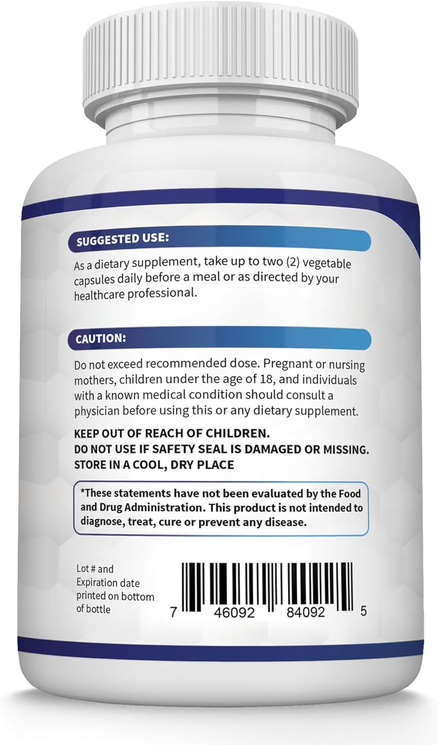 8-Form Magnesium Complex 1000mg - Glycinate, Citrate, Malate for Absorption, Bone & Muscle Support, Vegan, 90 Capsules