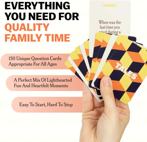 150 Family Conversation Cards for Meaningful Connections and Quality Time