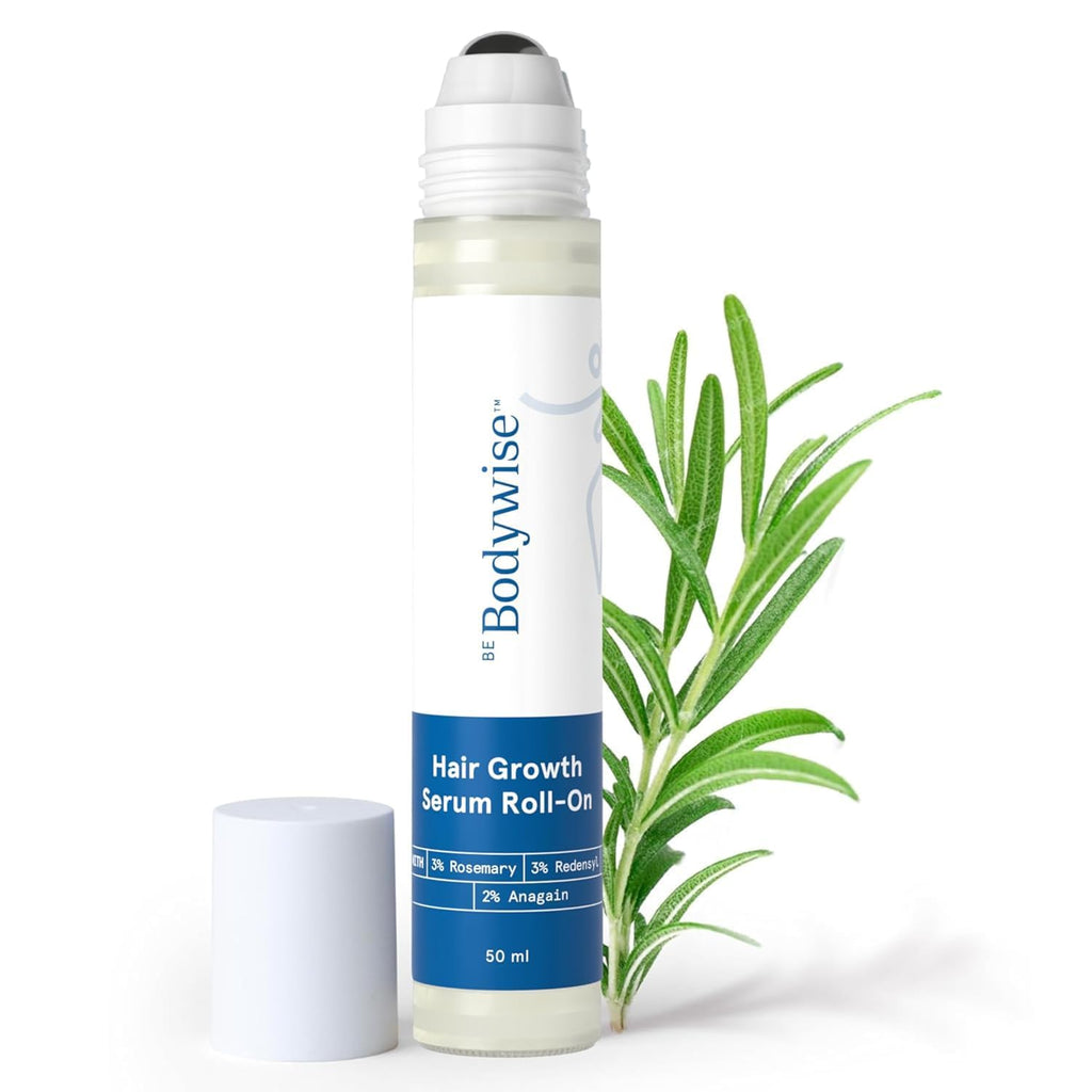 3% Rosemary Hair Growth Serum Roll On - DHT Blocker with Redensyl & Anagain for Thicker Hair