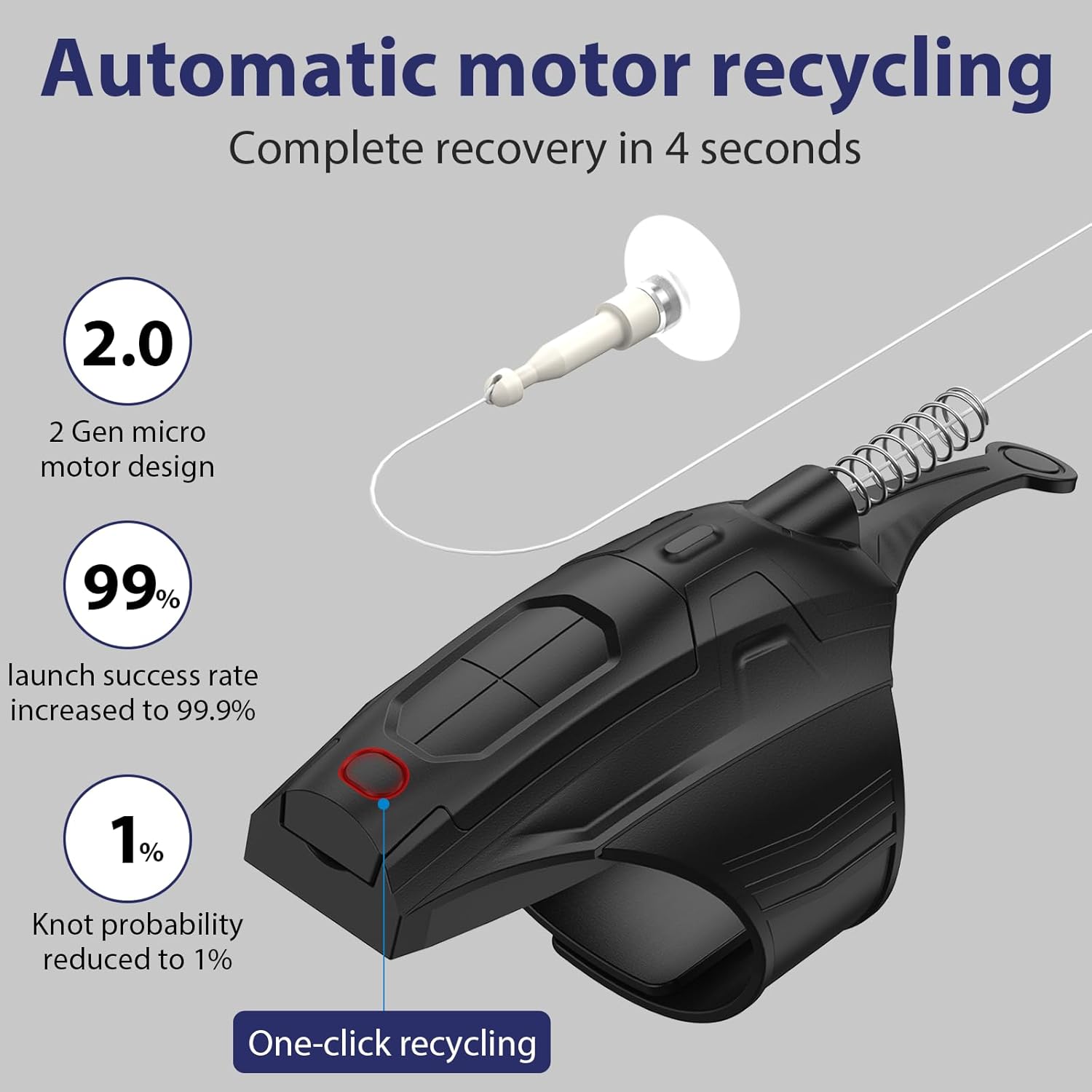 Upgraded Web Launcher Toy with Magnetic Projectile and Rechargeable Motor for Superhero Role-Play