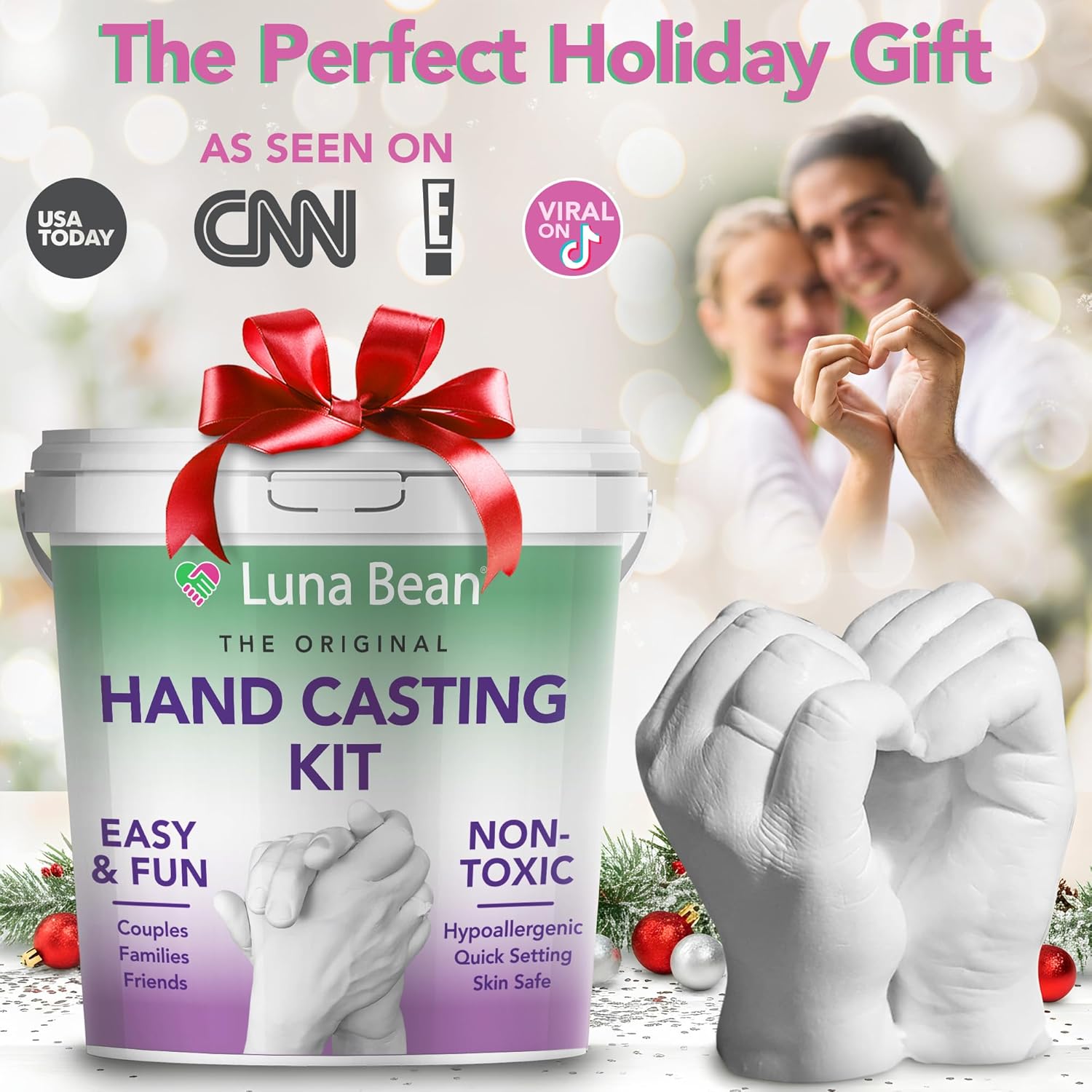Hand Casting Kit for Couples - All-in-One DIY Hand Mold Set with Premium Materials