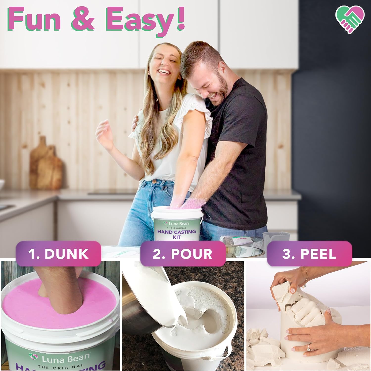 Hand Casting Kit for Couples - All-in-One DIY Hand Mold Set with Premium Materials