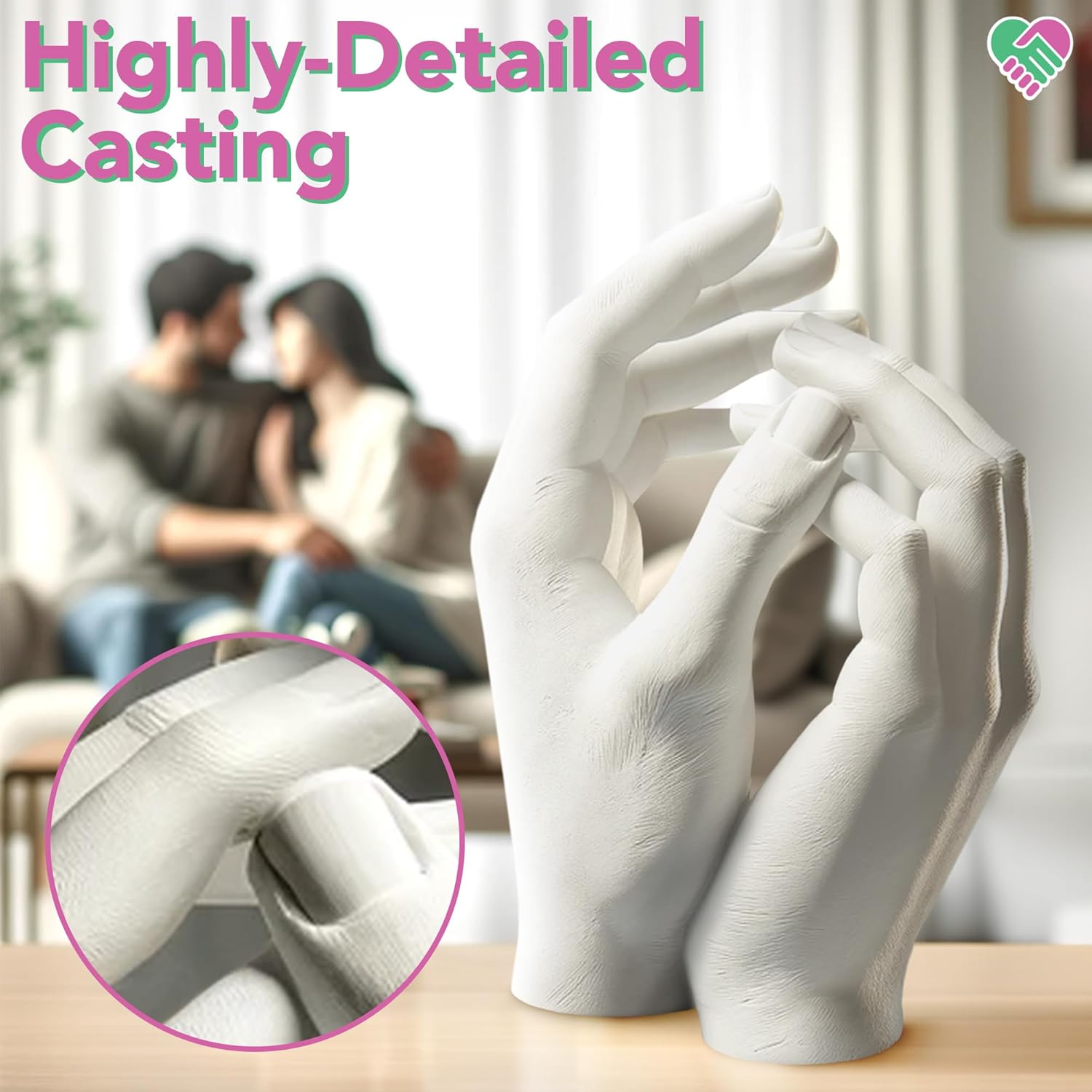 Hand Casting Kit for Couples - All-in-One DIY Hand Mold Set with Premium Materials