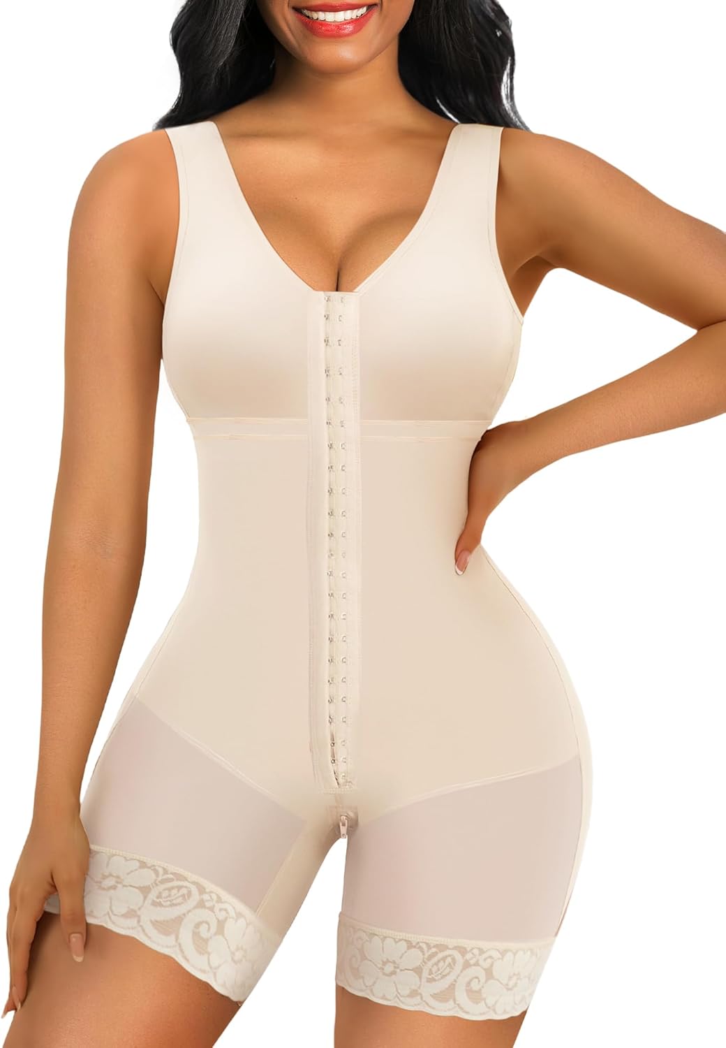 Women's Full Body Shapewear with Tummy Control & Butt Lift, Postpartum Compression Bodysuit