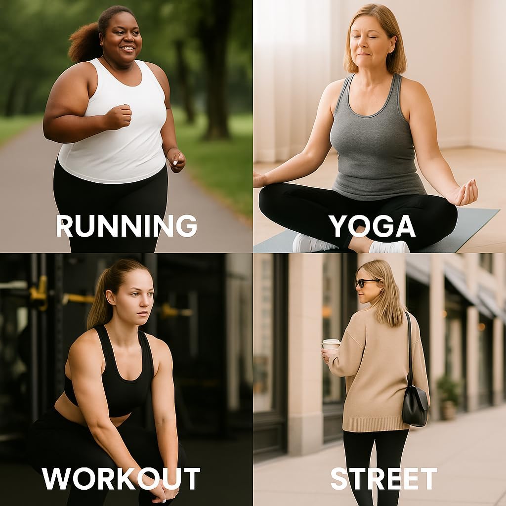 High Waisted Leggings with Pocket - Tummy Control, Butt Lifting, Squat Proof Yoga Pants