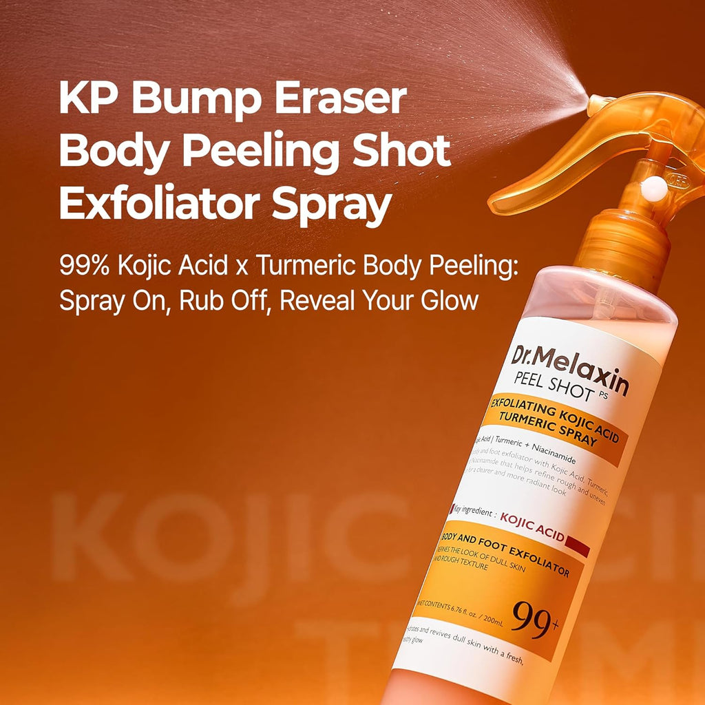 Kojic Acid & Turmeric Exfoliating Body Spray with Keratin for All Skin Types 200ml