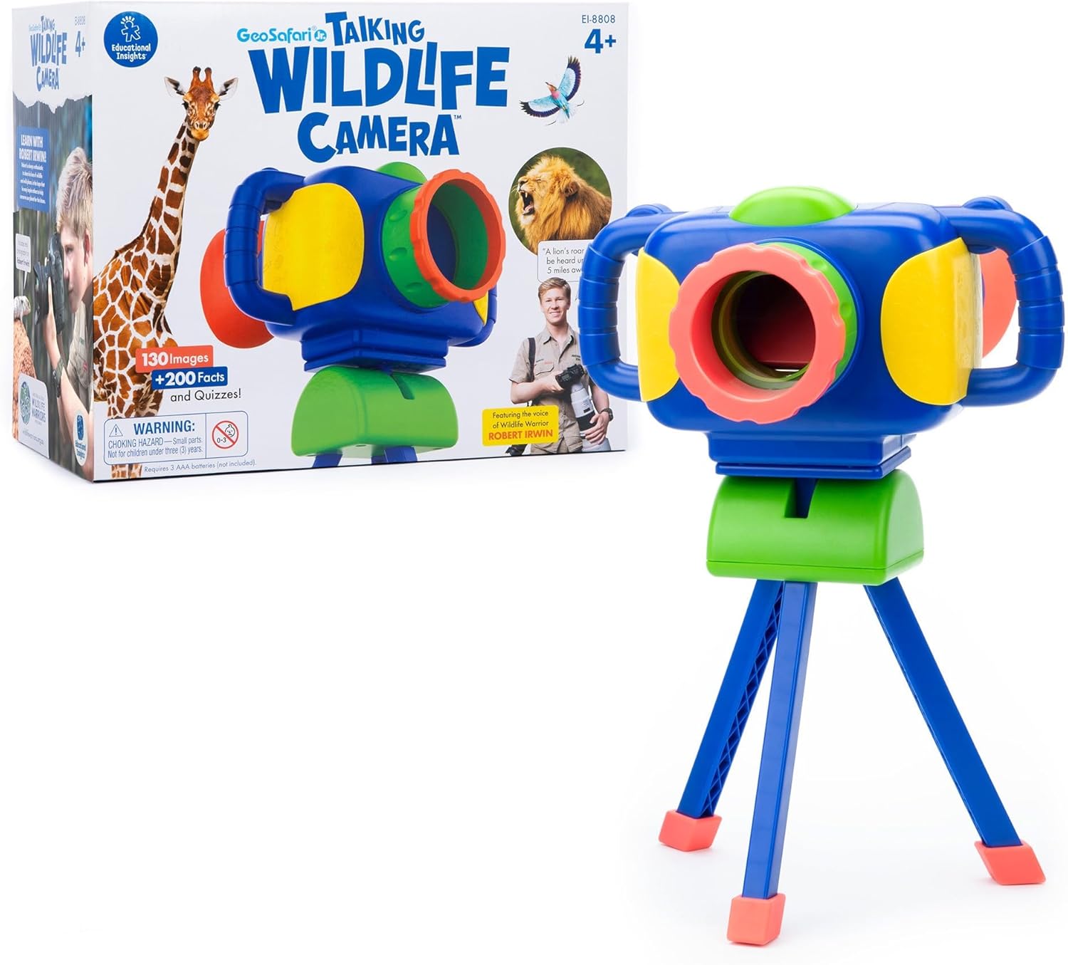Talking Wildlife Camera for Kids with 130 HD Photos & Educational Games