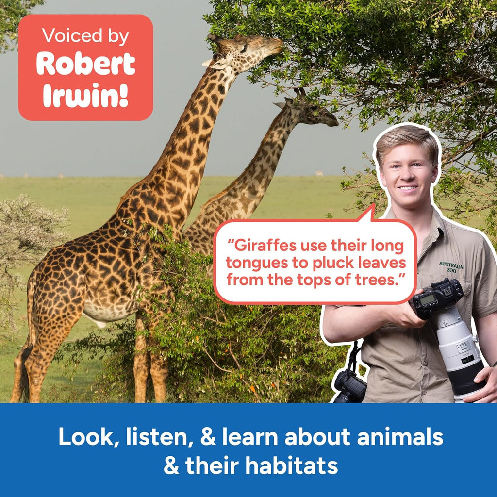 Talking Wildlife Camera for Kids with 130 HD Photos & Educational Games