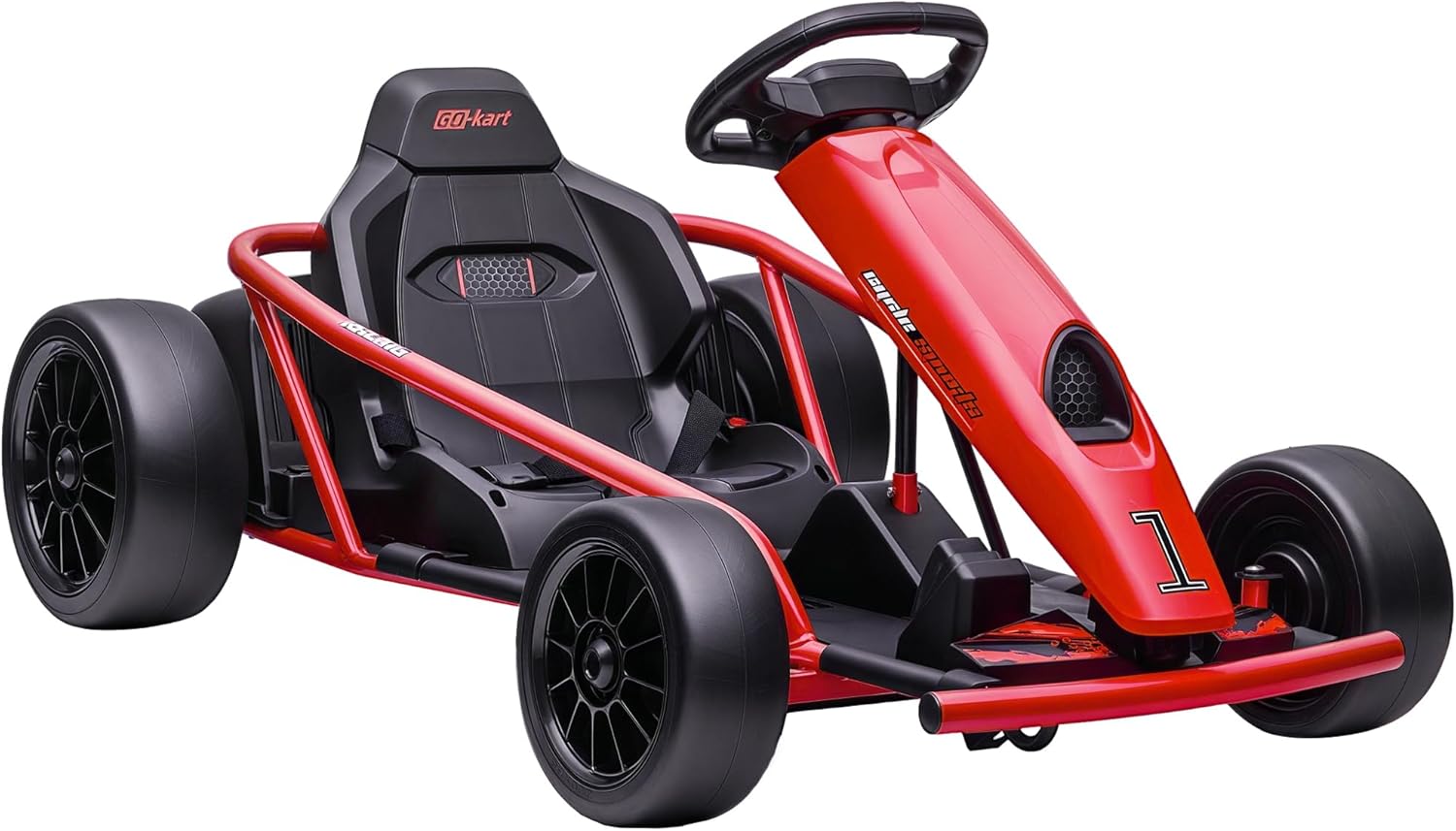 24V Electric Go Kart for Kids 8-12, 8.1 MPH Drifting Car with Safety Features