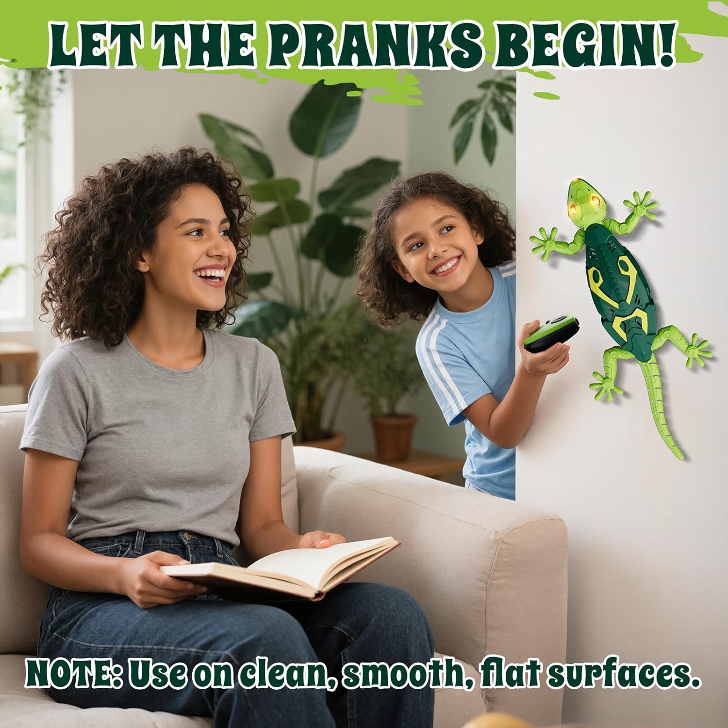 Remote Control Gecko Robot Toy, Rechargeable Wall Climbing RC Animal for Kids Ages 4-8