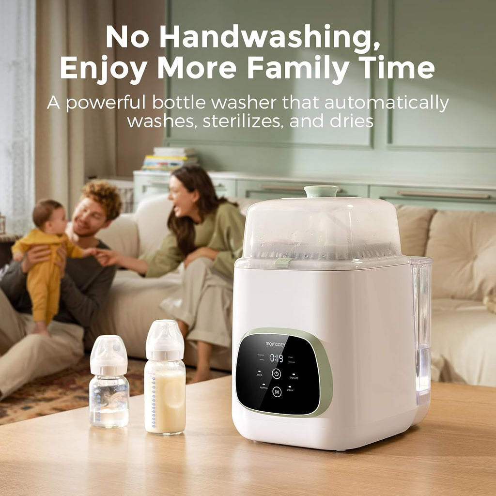 All-in-One Baby Bottle Washer, Sterilizer & Dryer - Time-Saving Cleaning Machine