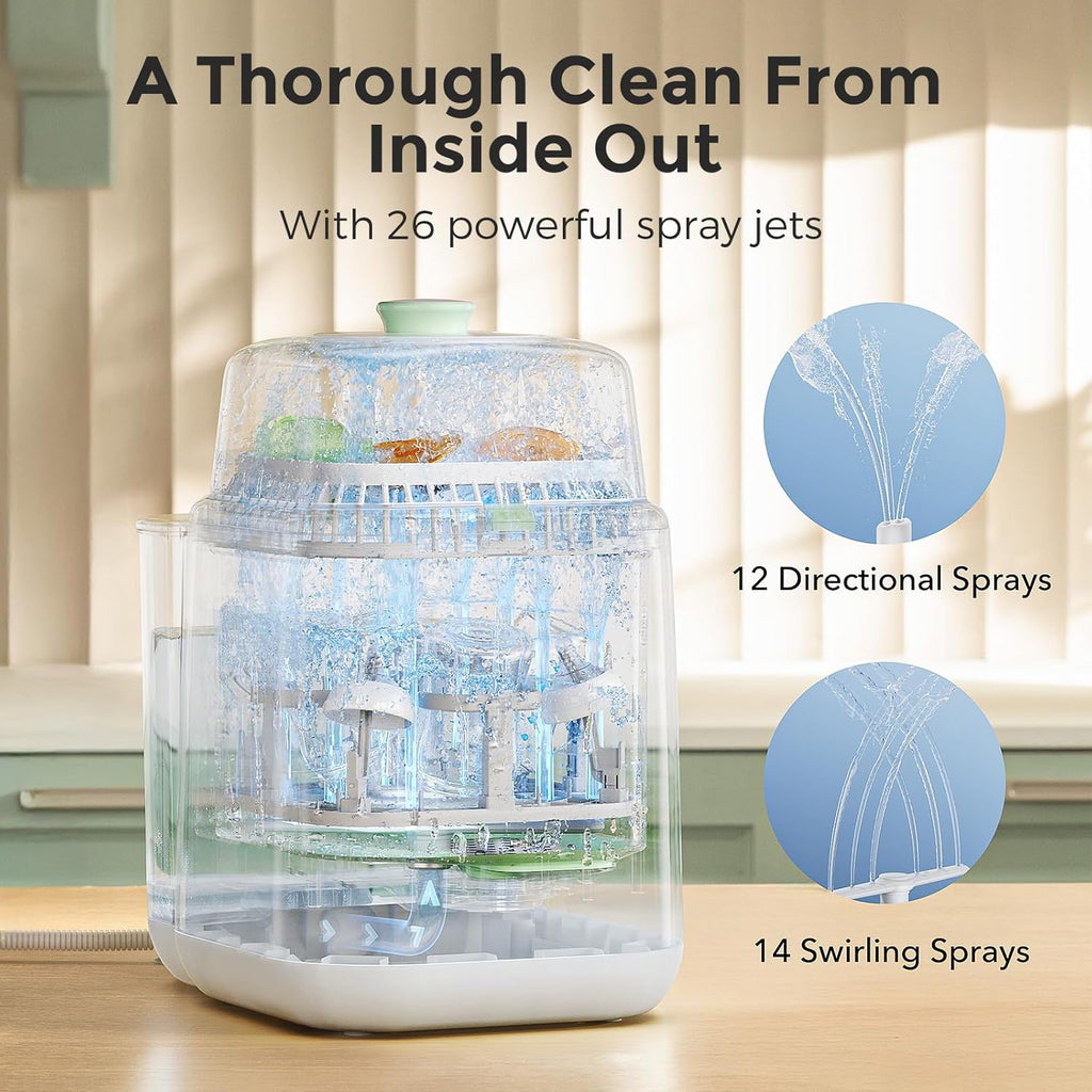 All-in-One Baby Bottle Washer, Sterilizer & Dryer - Time-Saving Cleaning Machine