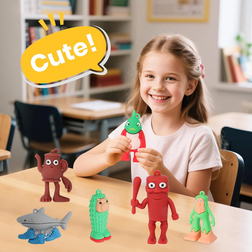 12PCS Italian Meme Action Figures, 2.5in Funny Shark Toys, Multi-Use Keychain Decor for Office & Room