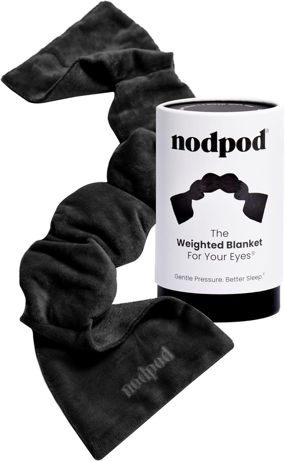 Gentle Pressure Sleep Mask | Light Blocking Weighted Design for Sleeping & Travel