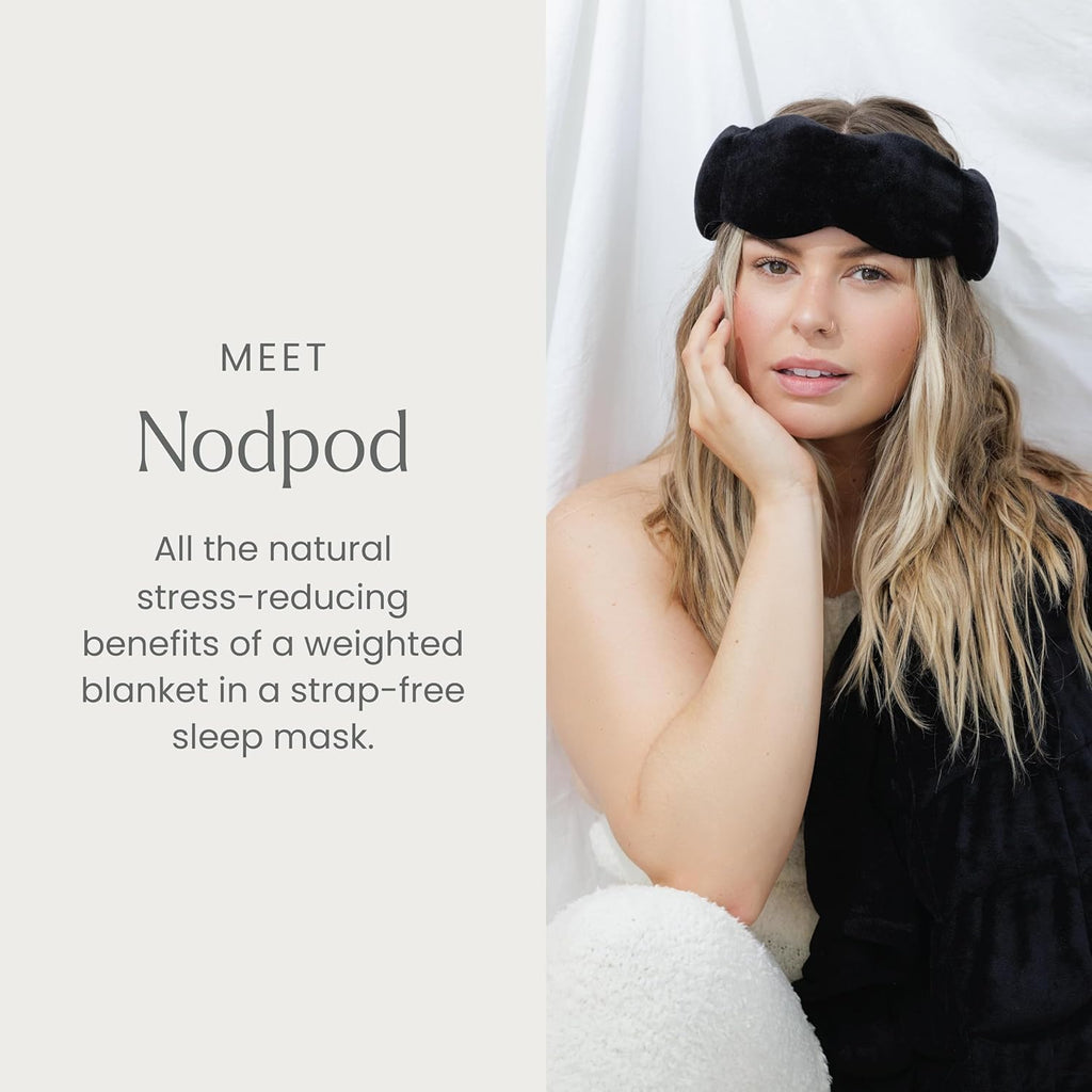 Gentle Pressure Sleep Mask | Light Blocking Weighted Design for Sleeping & Travel
