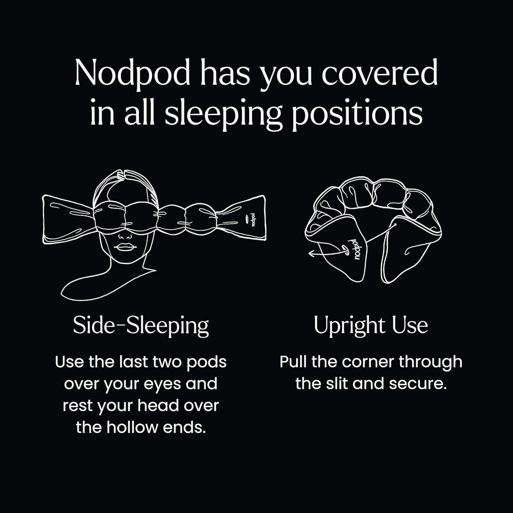 Gentle Pressure Sleep Mask | Light Blocking Weighted Design for Sleeping & Travel