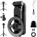 4-in-1 Magnetic Selfie Stick Tripod with Wireless Remote, 360° Rotation Phone Holder for Video & Photos