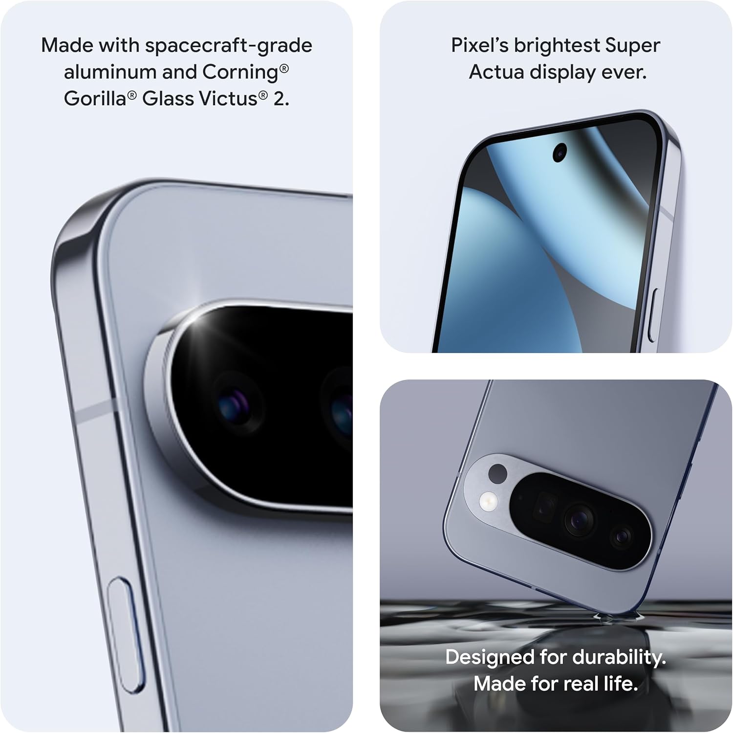 Unlocked Android Smartphone with AI Assistant, Triple Camera, 24+ Hour Battery - Moonstone 128GB