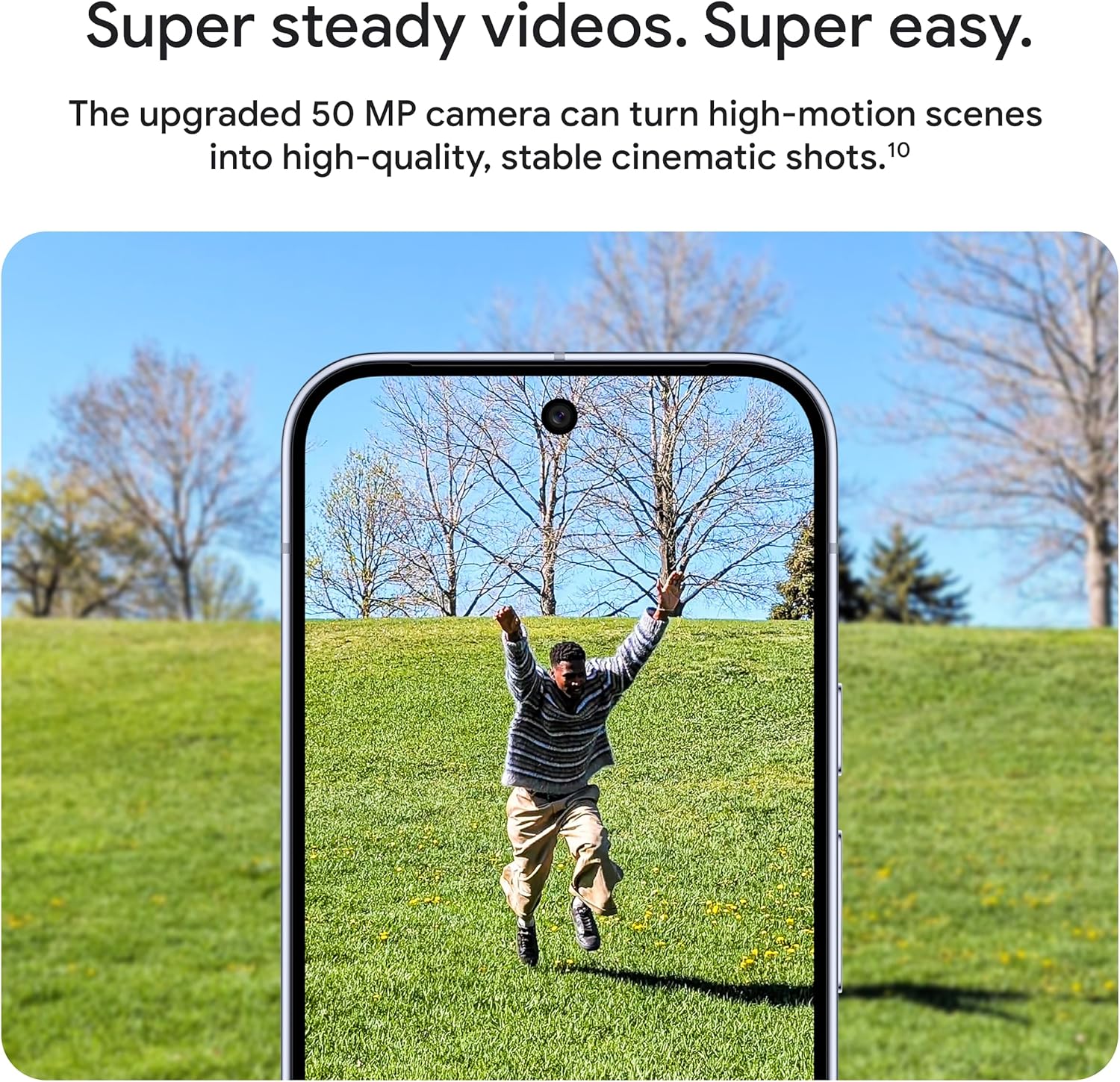 Unlocked Android Smartphone with AI Assistant, Triple Camera, 24+ Hour Battery - Moonstone 128GB