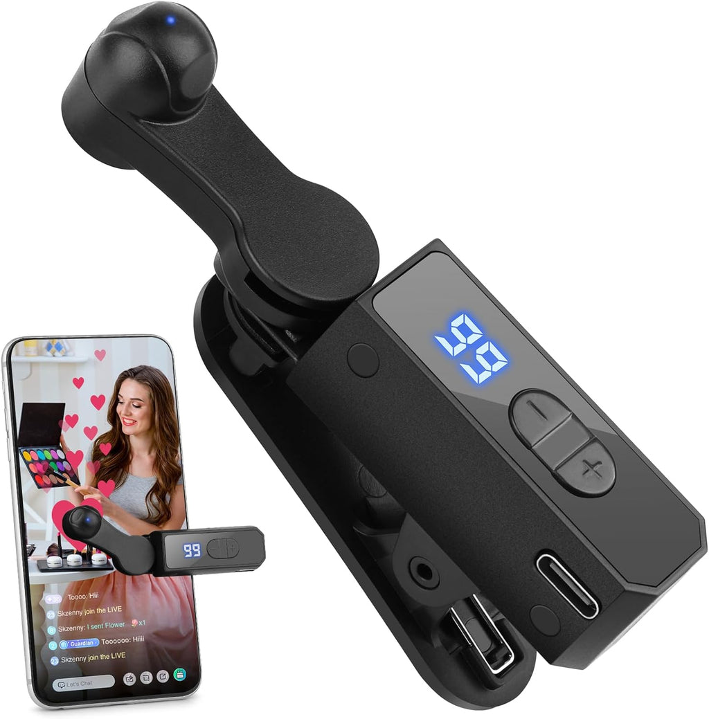 Rechargeable Auto Clicker for Smartphones, Screen Tapping Device with 108-Speed Gears for Gaming and Tasks