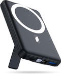 10000mAh Mag-Safe Wireless Portable Charger, 22.5W Fast Magnetic Power Bank with LED Display & Stand