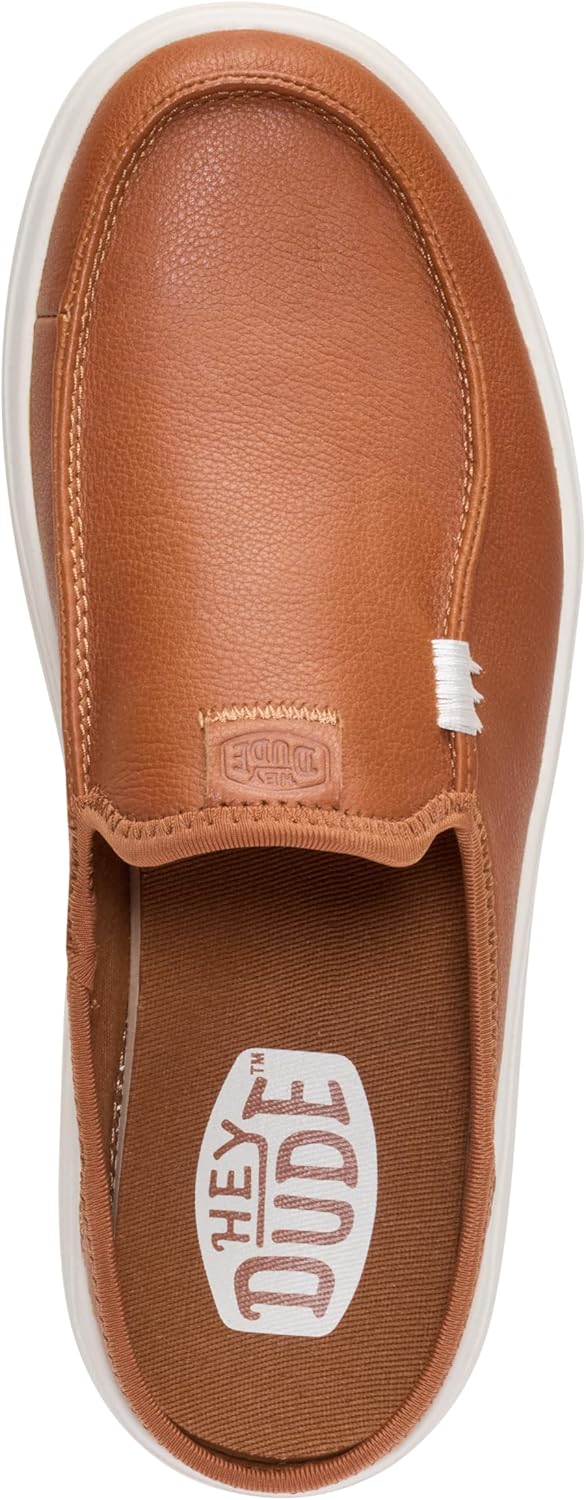 Women's Austin Lift Platform Mule | Genuine Leather Slip-On | Lightweight Everyday Shoes