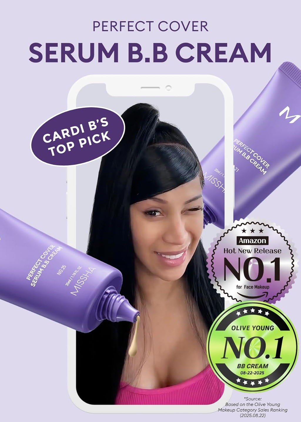 Serum BB Cream No.25 Warm Beige - Medium Coverage with Skincare Benefits