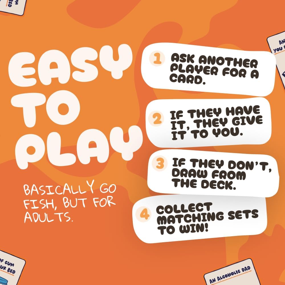 Go F Yourself! Adult Go Fish Card Game - Hilarious Party Game for 2+ Players