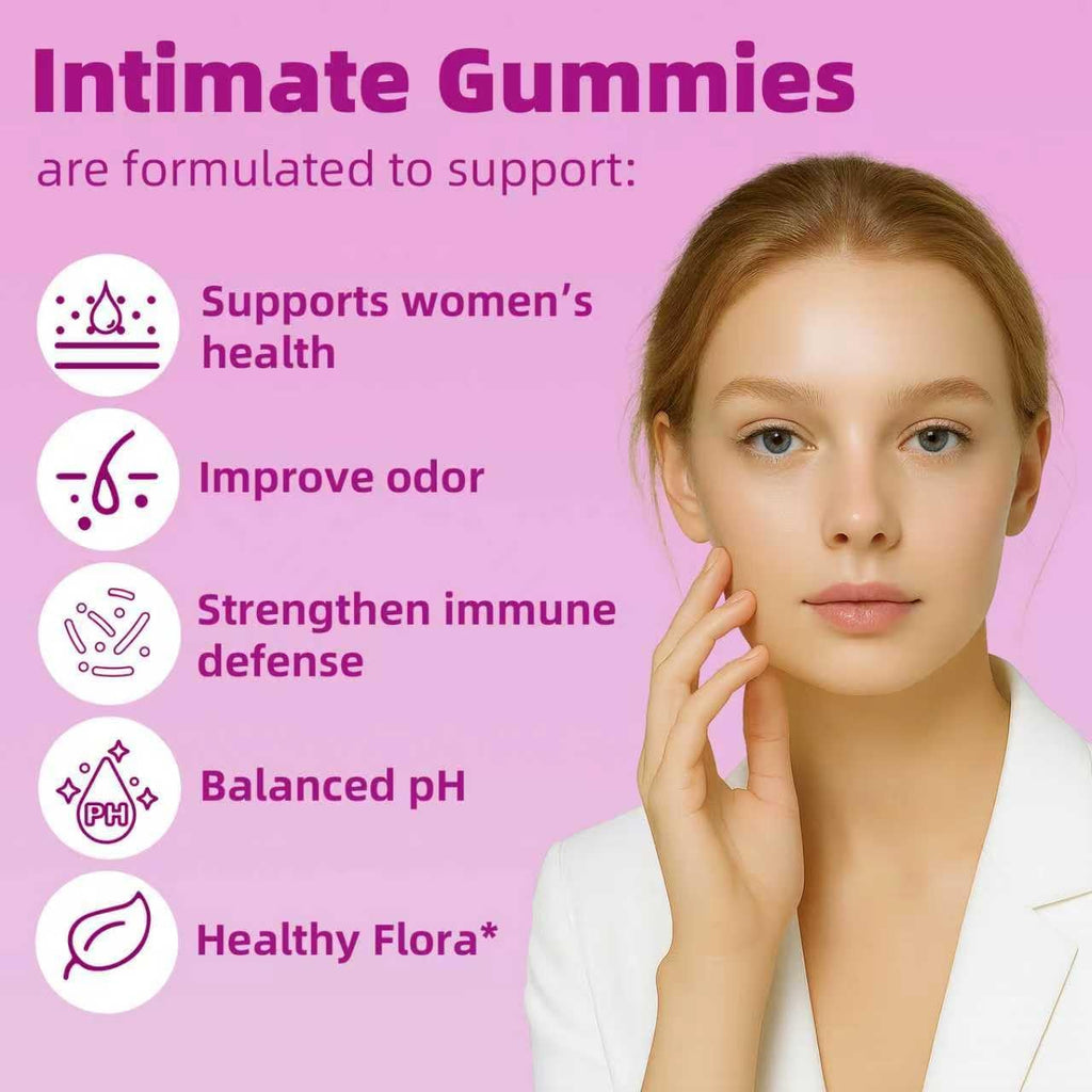 Women's Probiotic Gummies with Slippery Elm, Pineapple Flavor | pH Balance & Digestive Support