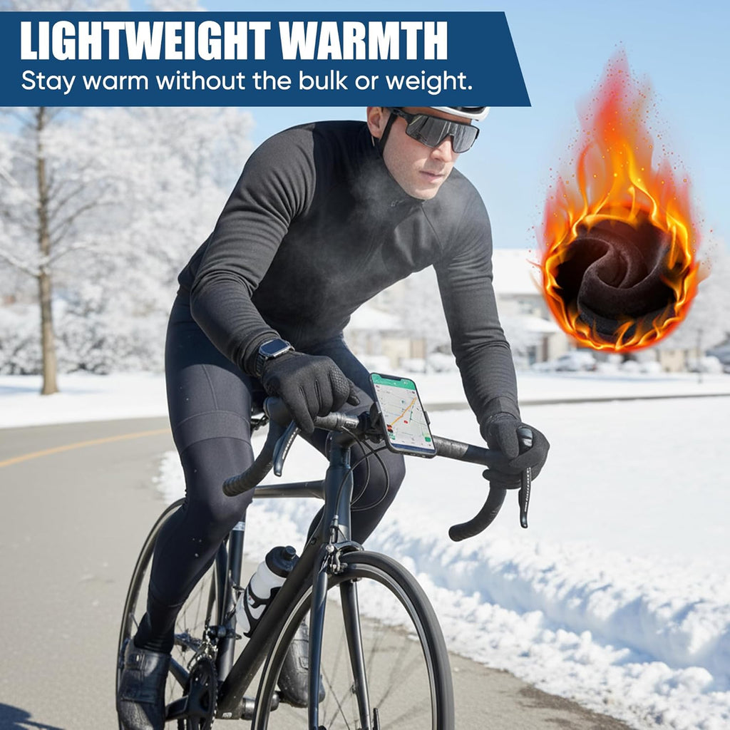 Waterproof Windproof Thermal Winter Gloves for Men and Women, Touchscreen Anti-Slip Cycling Motorcycle Gloves