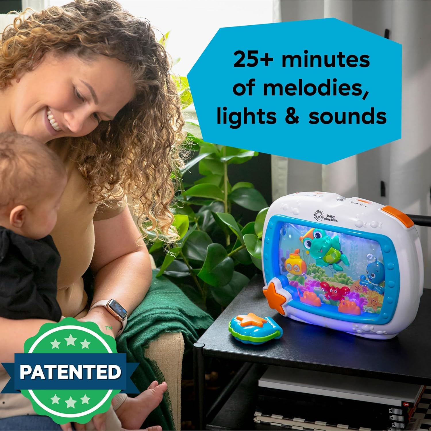 Sea Dreams Soother Musical Crib Toy and Sound Machine for Newborns