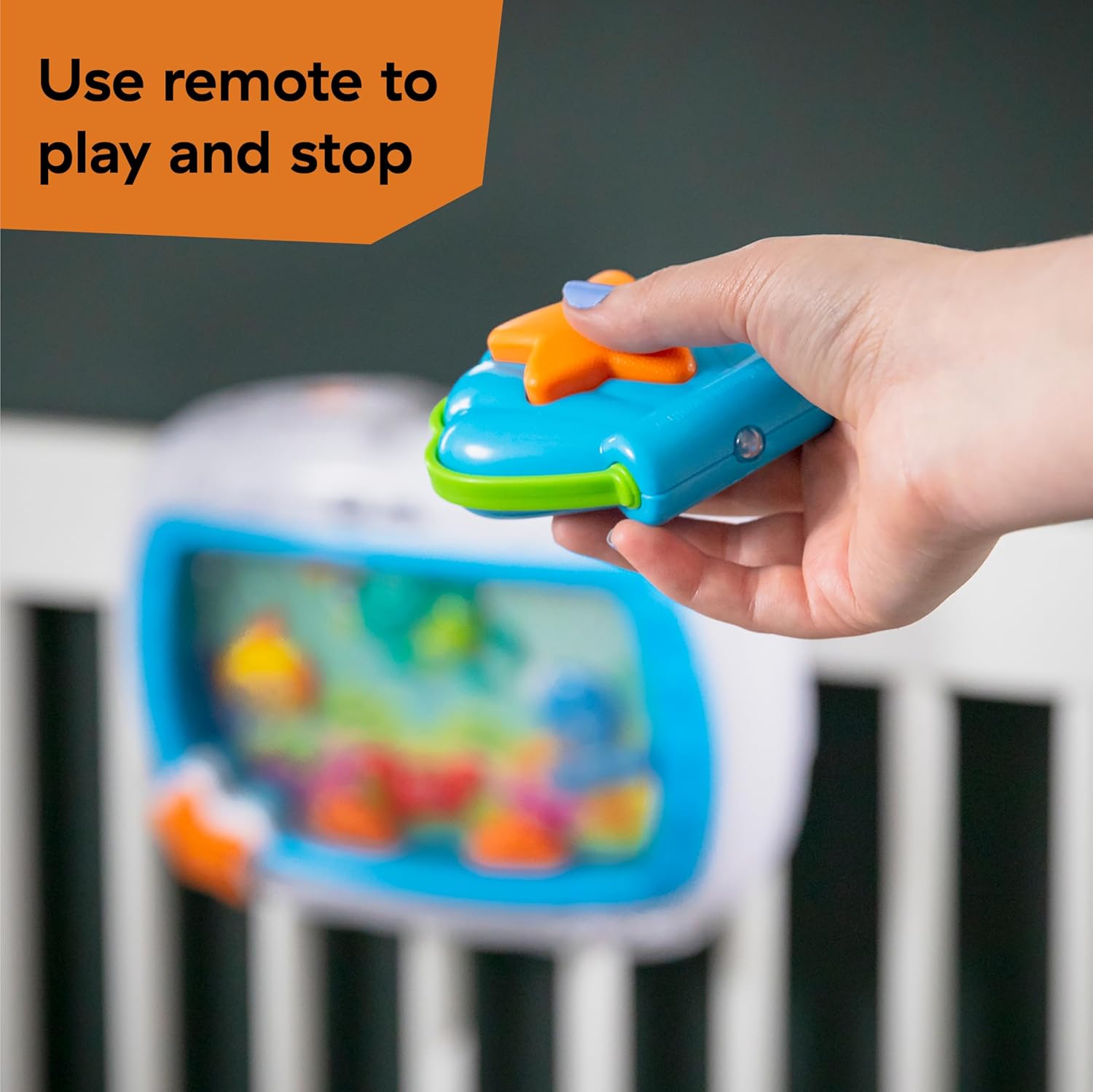 Sea Dreams Soother Musical Crib Toy and Sound Machine for Newborns