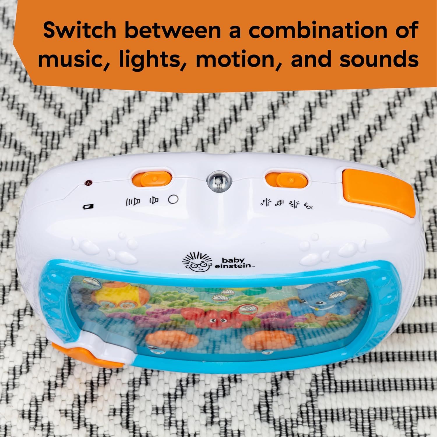 Sea Dreams Soother Musical Crib Toy and Sound Machine for Newborns