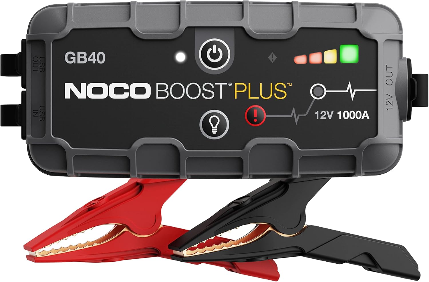 1000A UltraSafe Jump Starter - 12V Lithium Battery Booster Pack with Power Bank