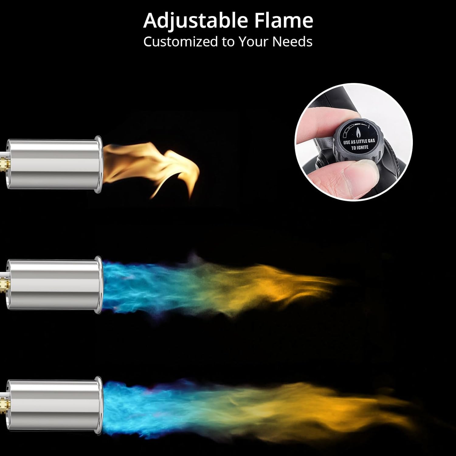Powerful Grill & Cooking Propane Torch with Adjustable Flame for Searing, BBQ, and Outdoor Use