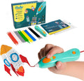 3D Printing Pen Set for Kids - Safe STEM Learning Toy with 72 Color Filaments & Stencils